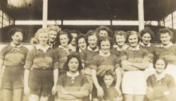 AKRAD Womans Rugby V Business Girls Team, 1945.